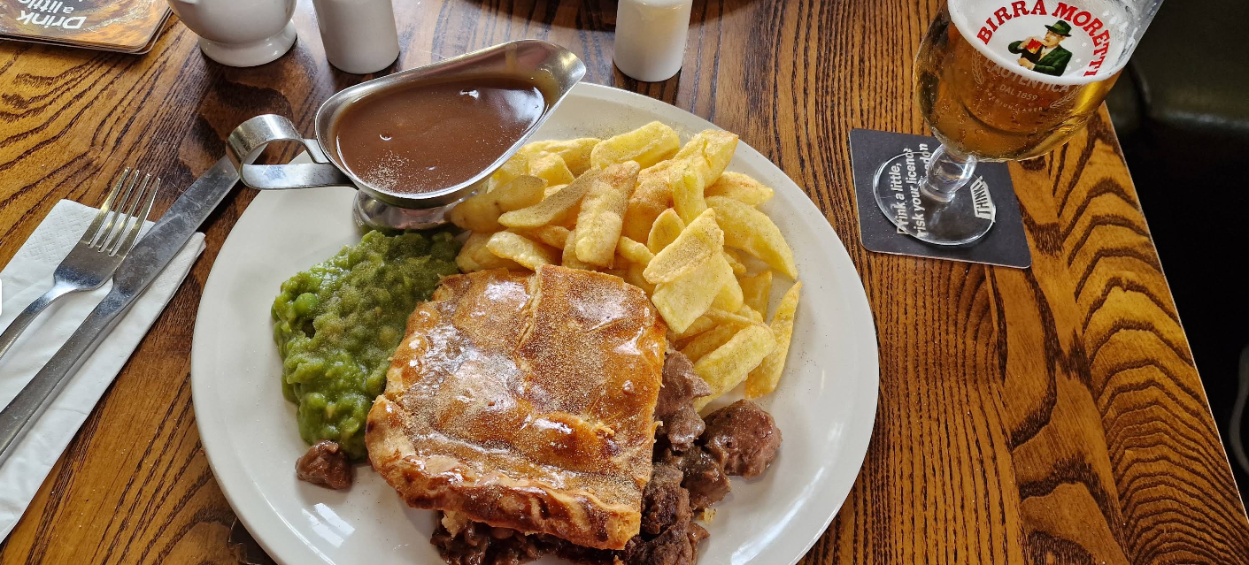 Pie, Chips and Mushy Peas