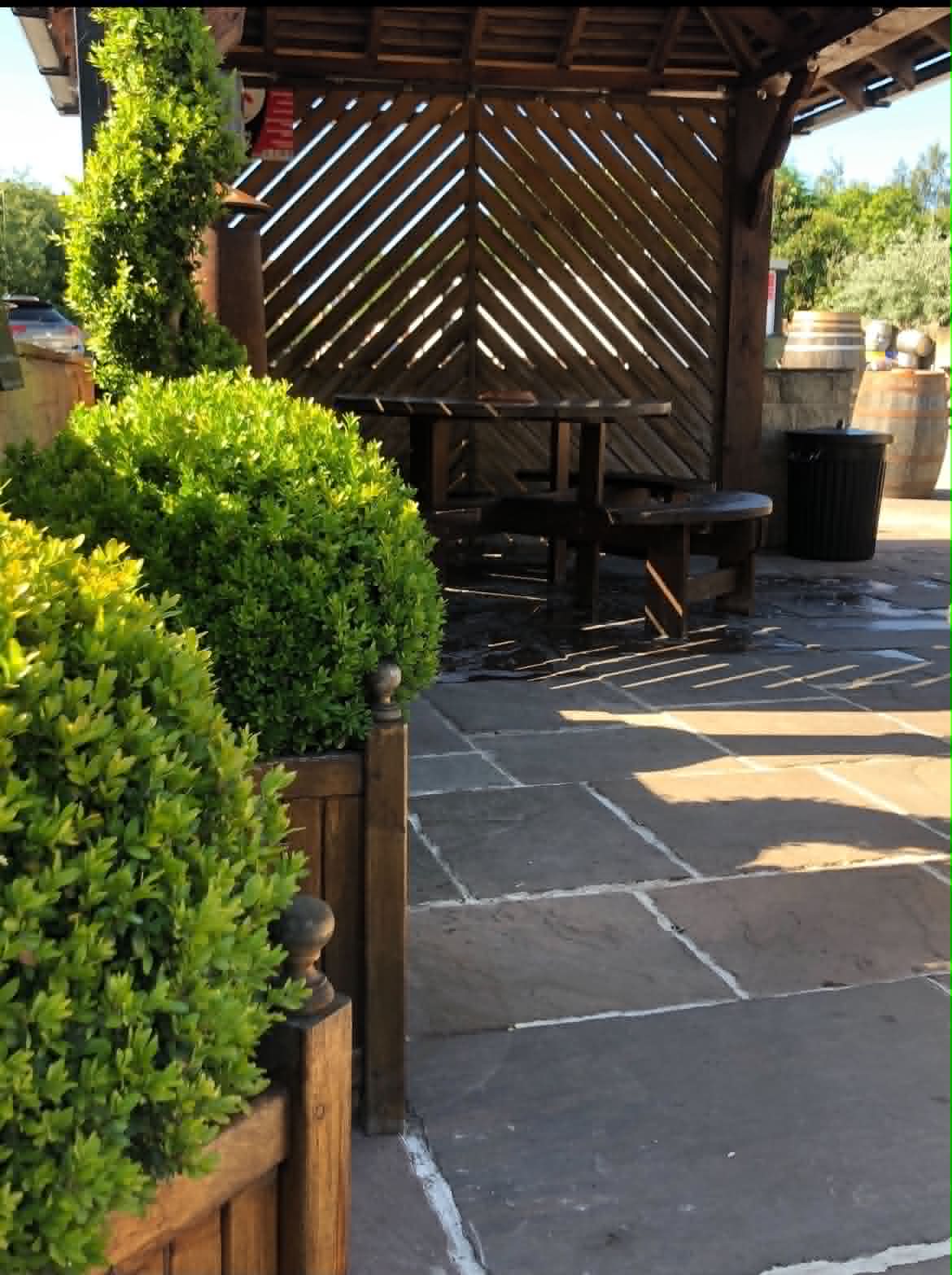 Outdoor Seating - The Eagle and Child Pub
