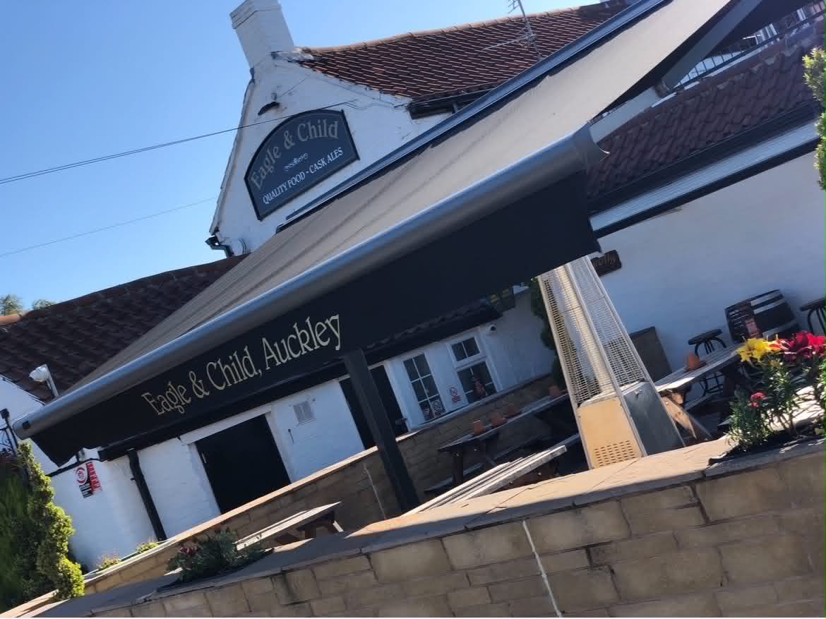 Outdoor Seating - The Eagle and Child Pub