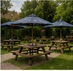 Pub beer garden